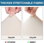 Smiry Waterproof Seat Covers for Dining Room Chairs Set of 4, Stretch Jacquard - Image 4