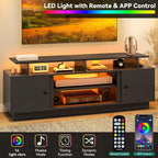 YITAHOME Modern TV Stand for 80 inch TVs, Entertainment Center - Image 4