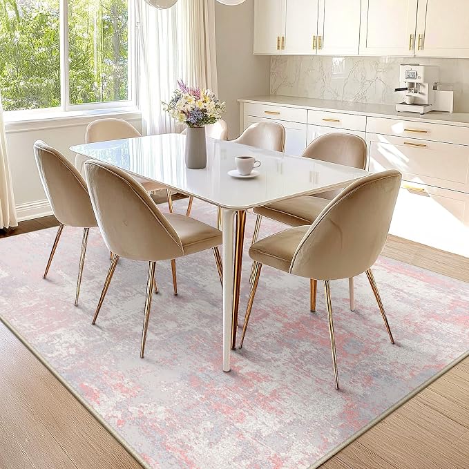 RELEANY Washable Area Rugs 5'x7' Non-Slip Modern Abstract Soft - Image 9
