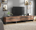 WAMPAT Modern TV Stand for 32-110 Inch TVs, Wood Entertainment Center by WAMPAT