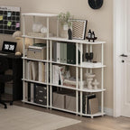 Furinno Turn-N-Tube Corner Shelf, 4-Tier Corner Bookshelf, Display Storage - Image 2