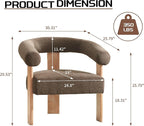 VKNOW Accent Chair Living Room Chairs Set of 2, Modern Upholstered Arm Chair - Image 2
