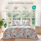LUTBM Boho Throw Blanket for Bed Cotton Summer Blankets for Bedroom Living Room - Image 2