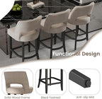 VKNOW Bar Stools Set of 6, Modern Counter Stools - Image 7