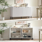 Fatmok Fluted Furniture Set – 65" Buffet Sideboard Cabinet - Image 8