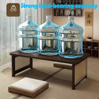 Japanese Floor Table Bamboo Folding Coffee Table Portable Solid Wood Japanese - Image 6