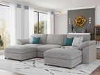 EASE MOOSE Sectional Modular Sofa, Comfty U Shape Sectional FSC Certified by EASEMOOSE