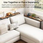 Kitstorack 102.3" Extra Long Behind Couch Table, Adjustable Height Narrow - Image 9