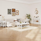 ChooChoo White Coffee Table Classic X Design - Image 6