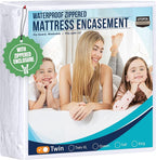 Utopia Bedding Mattress Protector Zippered Twin Size, 100% Waterproof Bed Bug by UTOPIABEDDING