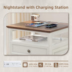 Joaxswe Farmhouse Nightstand - Image 6