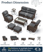 HILLGA 7-Piece Luxury Patio Furniture Set - Image 2