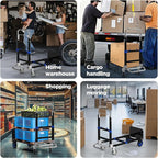 Black Convertible Hand Truck Dolly Cart - Image 2