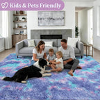 Fluffy 5x7 Area Rugs for Living Room Bedroom: Ultra Soft Shag Rug Non-Slip - Image 4