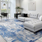 RELEANY Washable Area Rugs 6'x8' Non-Slip Modern Abstract Soft - Image 2