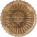 Merax Patio Outdoor Acacia Wood Round Coffee Table - Image 5