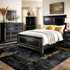 RELEANY Washable Area Rugs 6'x9' Non-Slip Modern Abstract Soft - Image 2