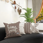 YCOLL Pillow Covers 20x20 Set of 4, Modern Sofa Throw Pillow Cover, Decorative - Image 2