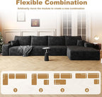 136" Sectional Couches for Living Room Cloud Couch Sofa - Image 5