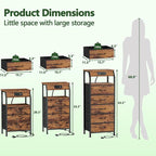 Furnulem 5 Drawers Dresser - Image 9