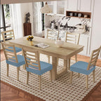 Smiry Waterproof Seat Covers for Dining Room Chairs Set of 8, Stretch Jacquard - Image 8