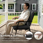 19x19 Inch Patio Chair Cushions Set of 2, Outdoor Furniture Cushions - Image 4