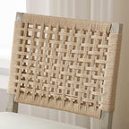 LZAREAL Farmhouse Dining Chairs Set of 4 Linen Fabric Upholstered Accent Side - Image 6
