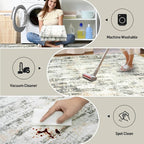 6x9 Area Rugs Washable Rug: Large Modern Abstract Living Room Rug Soft - Image 4