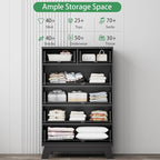 Xixini Fluted Dresser for Bedroom - Image 3