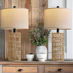 OYEARS 22.5" Boho Table Lamps Set of 2 - Image 5