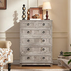 Joaxswe Farmhouse 6 Drawer Dresser - Image 11