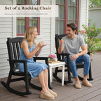 Greesum Outdoor Rocking Chair, 300lbs All-Weather Patio Rocker, Rust-Proof & - Image 6