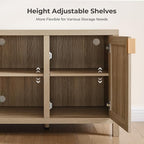 SICOTAS Rattan TV Stand for Living Room - Image 4