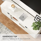 Fatmok TV Stand, Mid Century Entertainment Center - Image 7