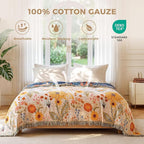 LUTBM Boho Throw Blanket for Bed Cotton Summer Blankets Twin Size for Bedroom - Image 2