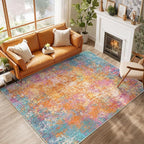 RELEANY Washable Area Rugs 10'x14 Non-Slip Modern Abstract Soft by RELEANY
