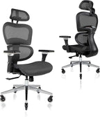 Nouhaus Ergo3D Ergonomic Office Chair Lumbar Support Mesh Office Chair by Nouhaus