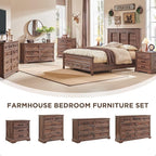 ACCOHOHO Farmhouse Nightstand - Image 4