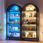 Gurexl 5-Tier Arched Display Cabinet - - Image 3