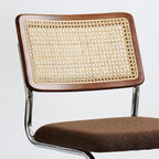 GrandNoor Rattan Dining Chairs Set, Wooden Mid Century Modern Dining Room Chairs - Image 6