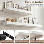 FLYJOE Floating Shelves for Wall, 72 Inch Floating Shelves Set of 1, Kitchen - Image 6