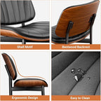 YaFiti Dining Chairs Set of 6, Dining Room and Kitchen Chairs, Mid Century - Image 5