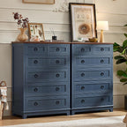 Joaxswe Farmhouse 6 Drawer Dresser - Image 6