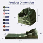 MAXYOYO Folding Sofa Bed with Backrest, Boneless Fold Out Couch Bed with Handle - Image 2