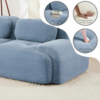 Boneless Sectional Couch, No Assembly Required, 152.7” U Shaped Modular Cloud - Image 7