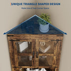 GarveeHome 67 in Tall Corner Storage Cabinet - Image 5