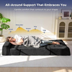 MAXYOYO 8" Folding Sofa Bed, Fold Out Chair Bed Sleeper Chair, Convertible - Image 5