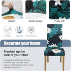 BIETYONE Stretch Dining Chair Covers Set of 2, Soft Removable Washable Kitchen - Image 3
