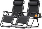 Devoko Patio Zero Gravity Chair Outdoor Free Folding Adjustable Chaise Lounge by DEVOKO