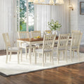AMERLIFE 9-Piece Farmhouse Solid Wood Dining Table Set by AMERLIFE
